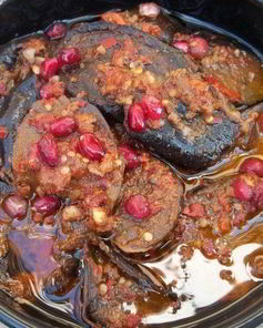 Баклажаны с гранатом