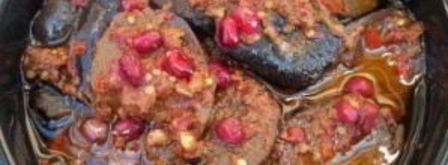 баклажаны с гранатом. Шаг 11