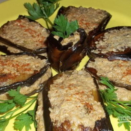 Рецепт баклажанов с орехами