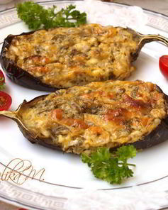 Баклажаны с сырной начинкой