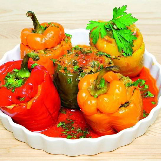 Рецепт болгарского перца, фаршированного овощами