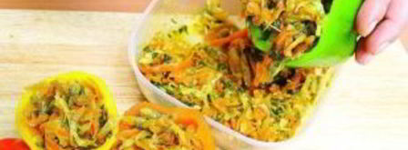 болгарский перец, фаршированный овощами. Шаг 5