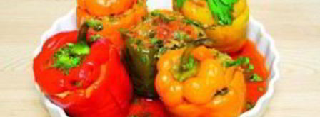 болгарский перец, фаршированный овощами. Шаг 6