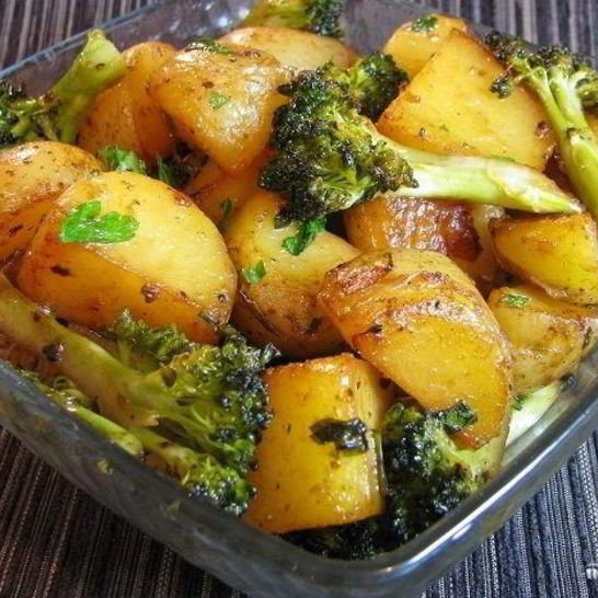 Рецепт брокколи с картошкой в духовке