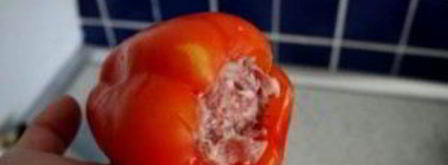 фаршированный перец со сметаной. Шаг 4