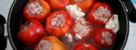 фаршированный перец со сметаной. Шаг 6