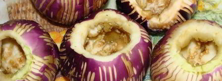 фаршированные баклажанные бочонки. Шаг 2