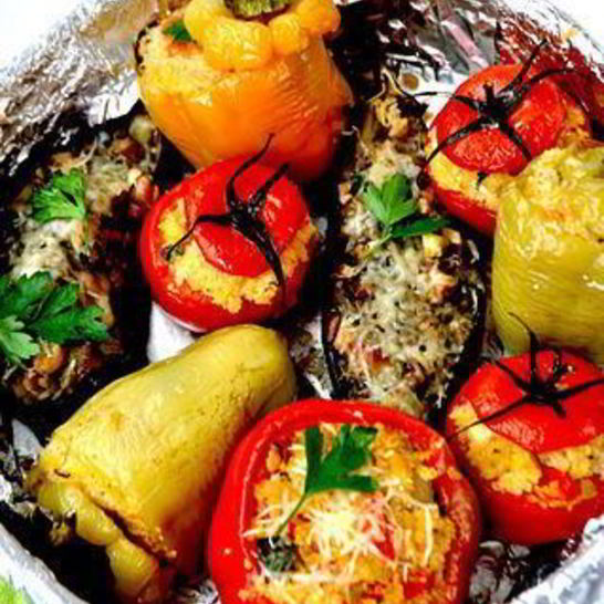 Рецепт фаршированных овощей-ассорти
