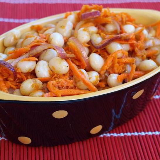 Рецепт фасоли по-корейсков с морковью и уксусом