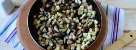 кабачки, фаршированные баклажаном. Шаг 3