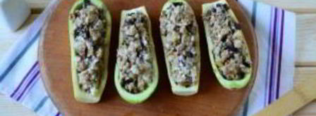 кабачки, фаршированные баклажаном. Шаг 5