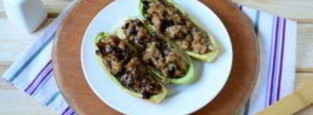 кабачки, фаршированные баклажаном. Шаг 6