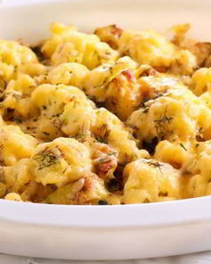 Кабачки с цветной капустой в духовке