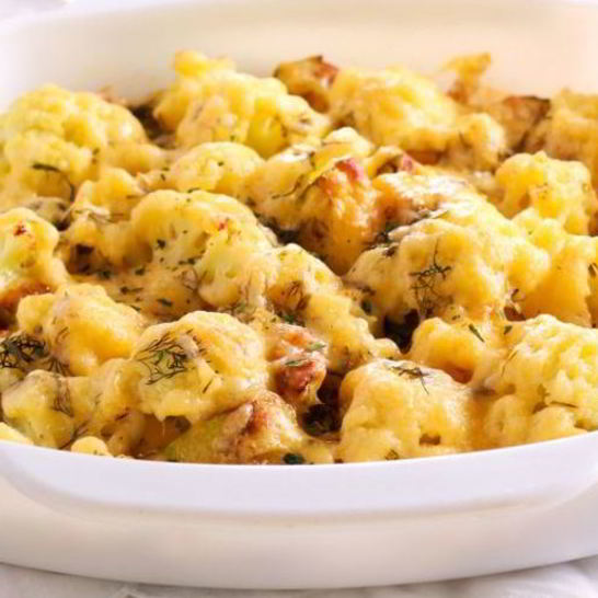 Рецепт кабачков с цветной капустой в духовке