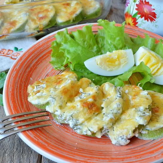 Рецепт кабачков в духовке в сметане