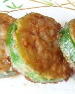 Кабачки в кляре с фаршем