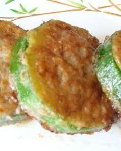 Кабачки в кляре с фаршем
