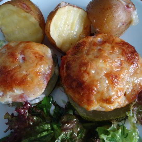 Рецепт кабачков, запеченных под шубкой