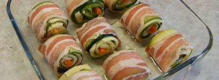 кабачки запеченые с морковью, сыром, беконом. Шаг 5