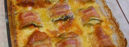 кабачки запеченые с морковью, сыром, беконом. Шаг 6