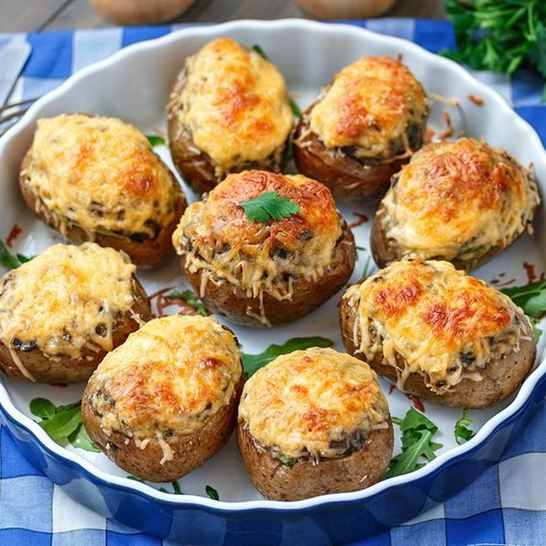 Рецепт картофеля фаршированного грибами