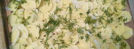 картофельный гратен с лососем. Шаг 2