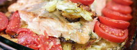 картофельный гратен с лососем. Шаг 7