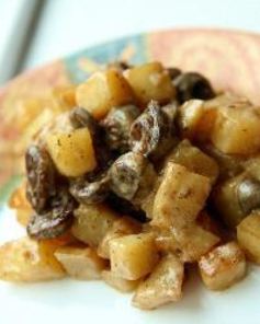 Картошка тушеная с сердцем