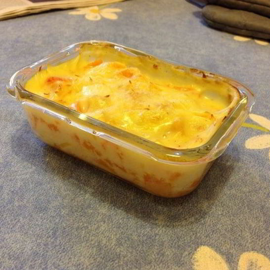 Рецепт легкого тыквенного гратен