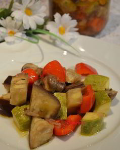 Овощи в шафрановом маринаде