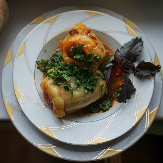 Рецепт перца, фаршированного мясом и рисом