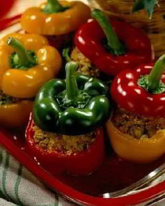 Перец фаршированный перловкой