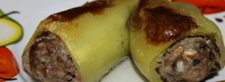 перец, запеченный с грибами. Шаг 7