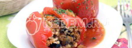 перцы фаршированные рисом и грибами. Шаг 12