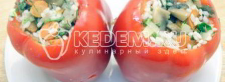 перцы фаршированные рисом и грибами. Шаг 7