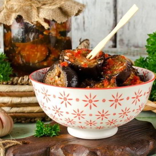 Рецепт пряных баклажанов с чесночным маринадом