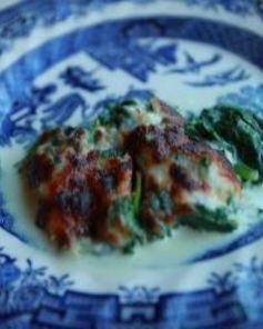 Шпинат запеченный с сыром