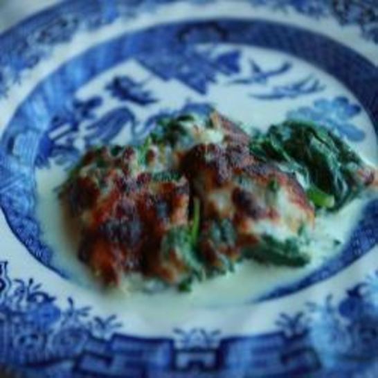 Рецепт шпината запеченного с сыром