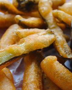 Соленые огурцы в кляре