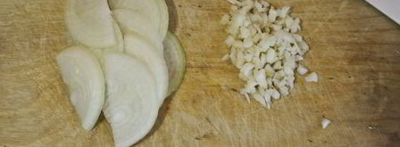 стручковая фасоль с грибами. Шаг 2