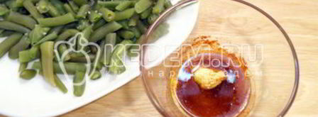 стручковая фасоль с кедровыми орешками. Шаг 3