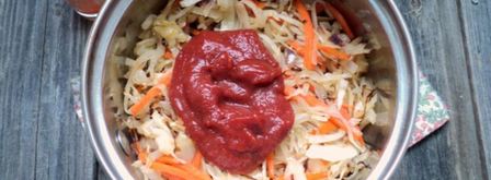 тушеная капуста с грецкими орехами. Шаг 5