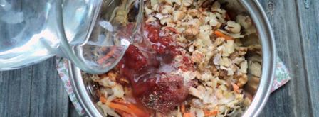 тушеная капуста с грецкими орехами. Шаг 7