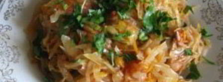 тушеная капуста с шампиньонами. Шаг 5