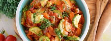 тушеные кабачки с морковью и помидорами. Шаг 12