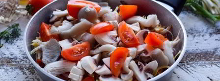 тушеные овощи с грибами. Шаг 8