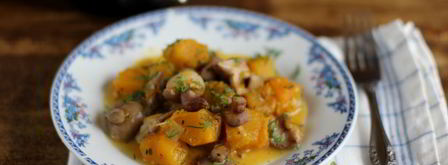 тыква, тушеная с грибами. Шаг 12