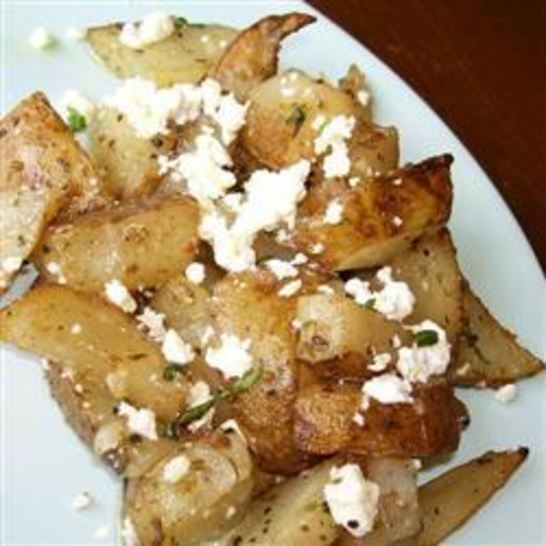 Рецепт запеченного в духовке картофель с фетой