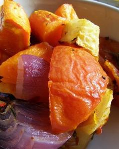 Запеченные зимние овощи