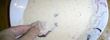 биточки печеночные в пикантно-остром кляре. Шаг 4